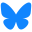 Bluesky Social Icon