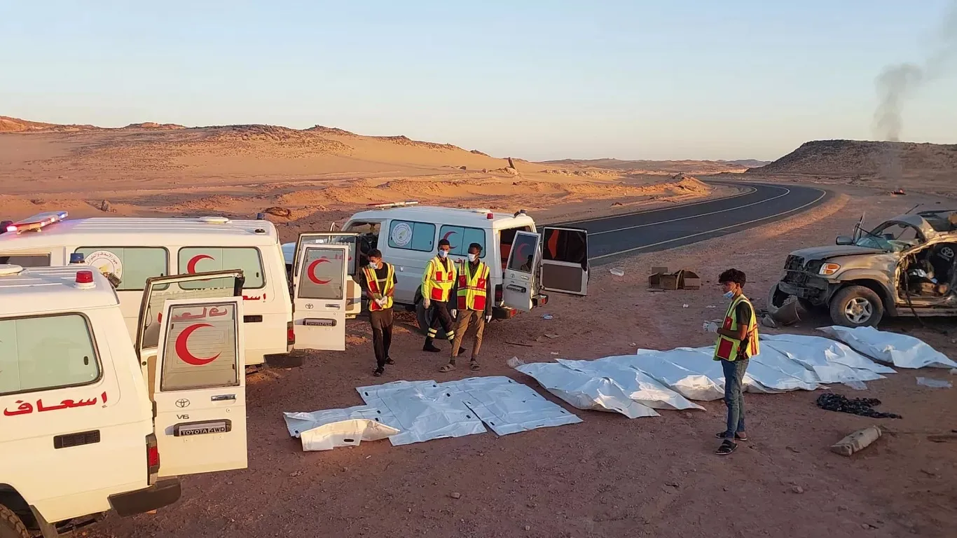 Libya çölünde kaza: