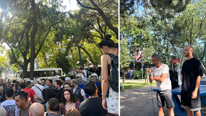 Ters kelepçelenip gözaltına alınmışlardı