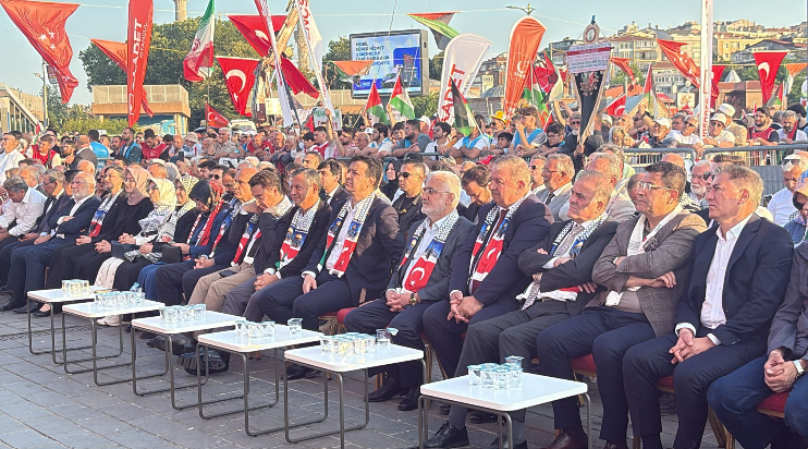 İstanbul’da Gazze mitingi