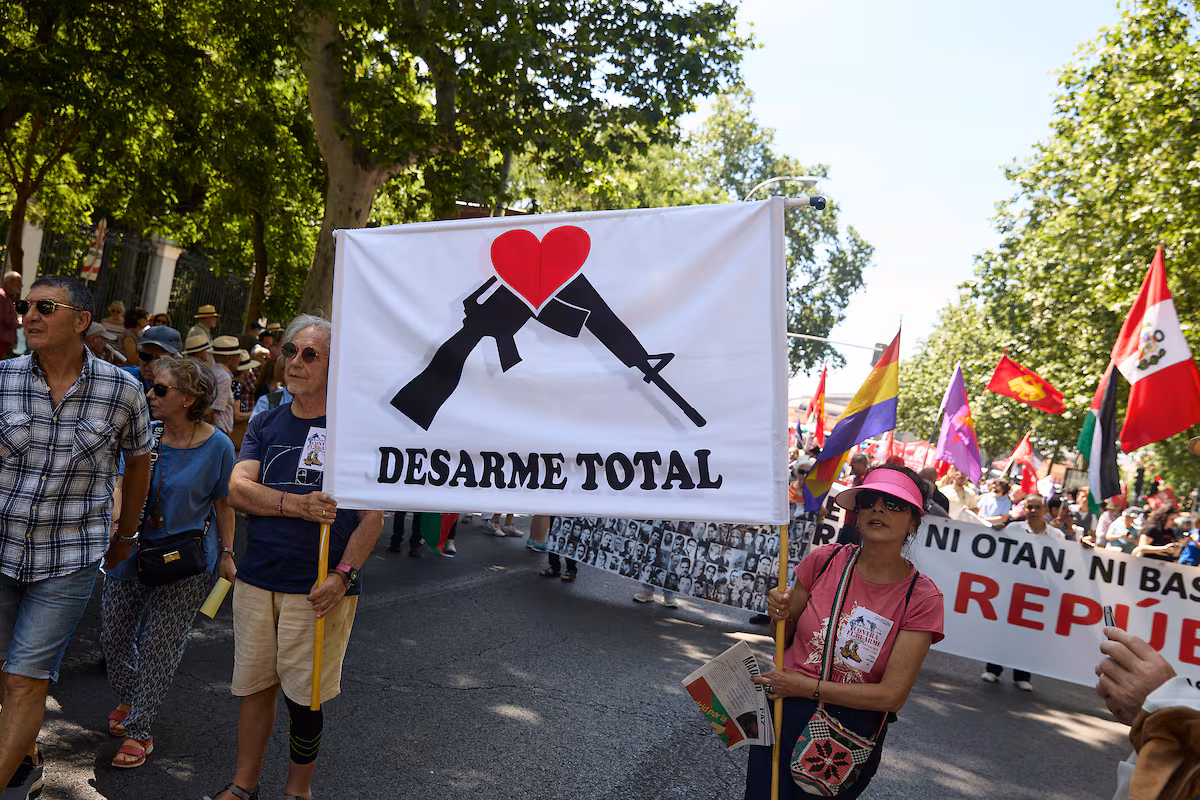 Madrid’de protesto