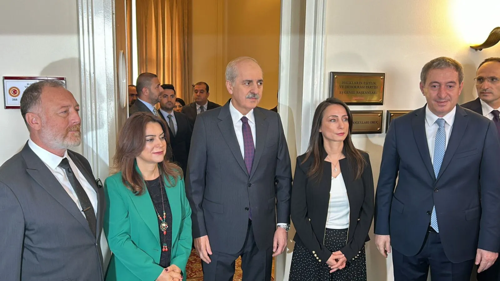TBMM Başkanı DEM Parti’yi ziyaret etti