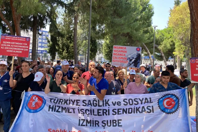 Düşük zam dayatmasına karşı
