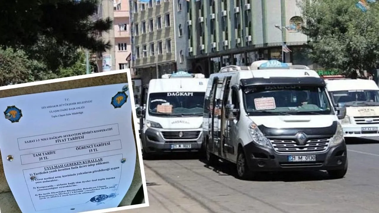 Diyarbakır’da dolmuş krizi