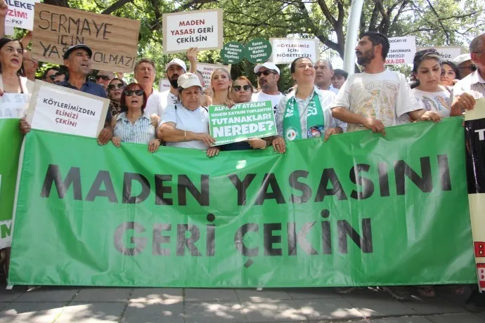Maden yasasına karşı Meclis’e yürüyüş