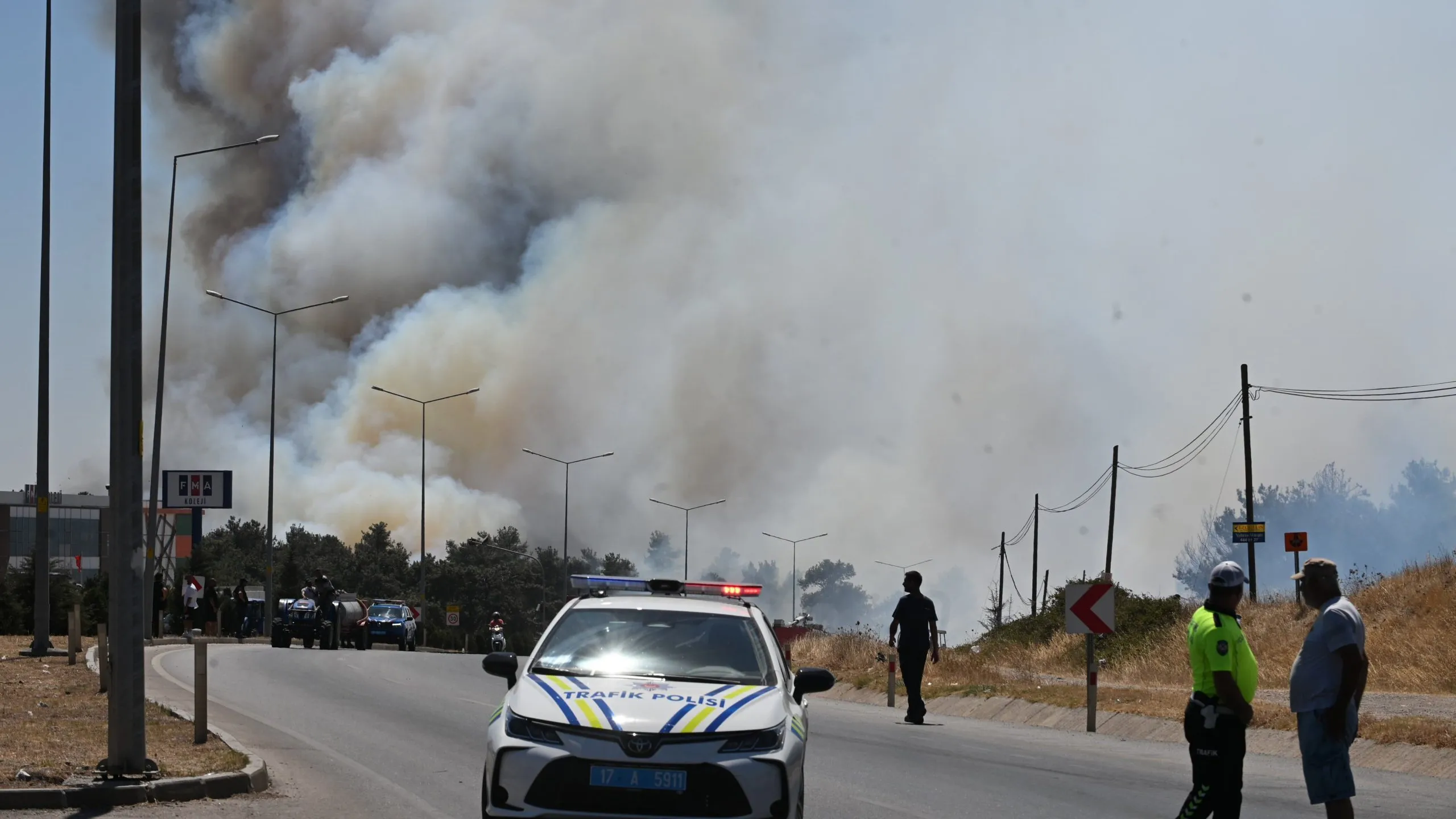 Çanakkale’de orman yangını