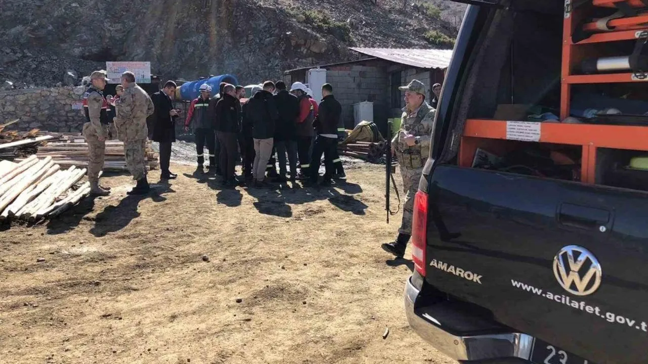 Elazığ’da maden ocağında göçük