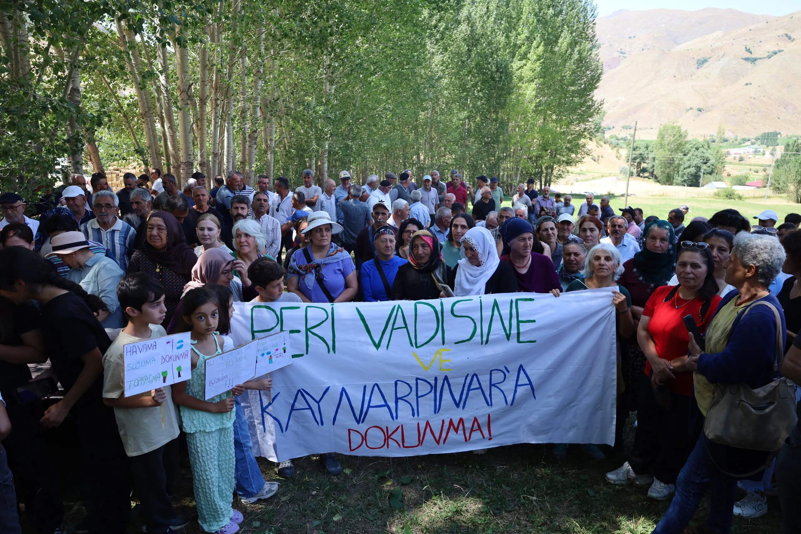 Peri Vadisi’nde jeotermal çalışmalarına karşı yürüyüş