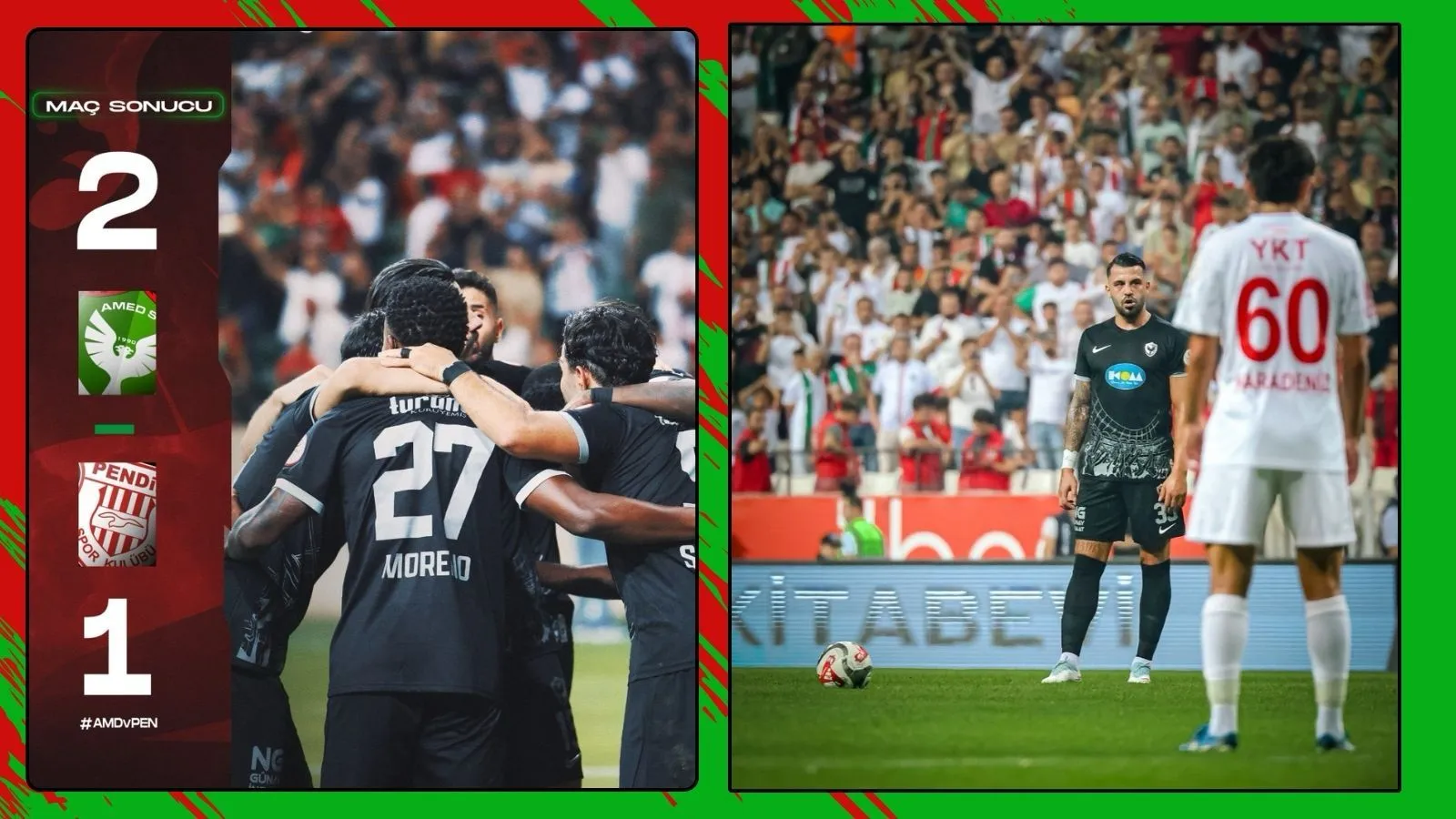 Amedspor rakibini 2-1’lik skorla geçti