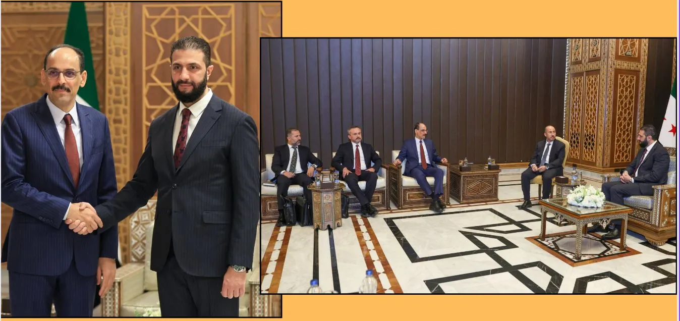 Şam’da Kalın-Şara görüşmesi
