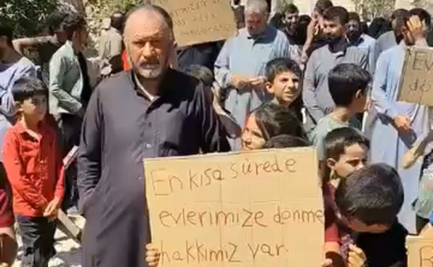 İdlib’de Türk askerlerine protesto