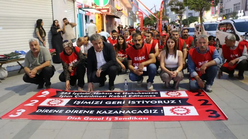 Kayyumun işten çıkardığı işçilerin eylemi sürüyor