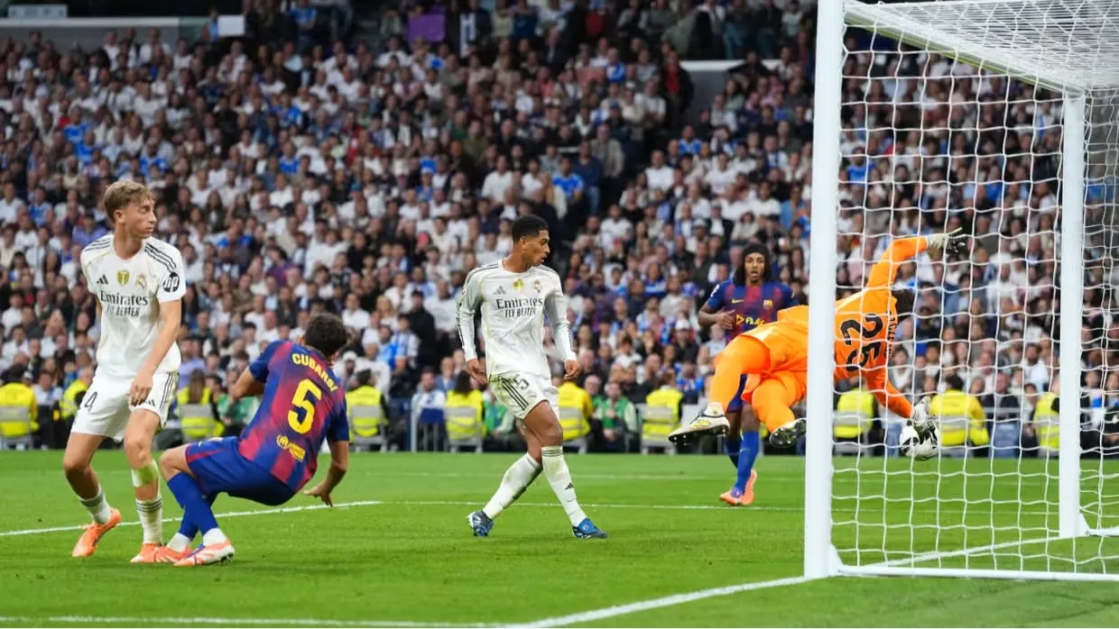 Barcelona 10 kişiyle Bernabeu’dan puansız ayrıldı