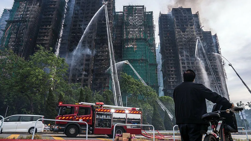 Hong Kong’da yangın