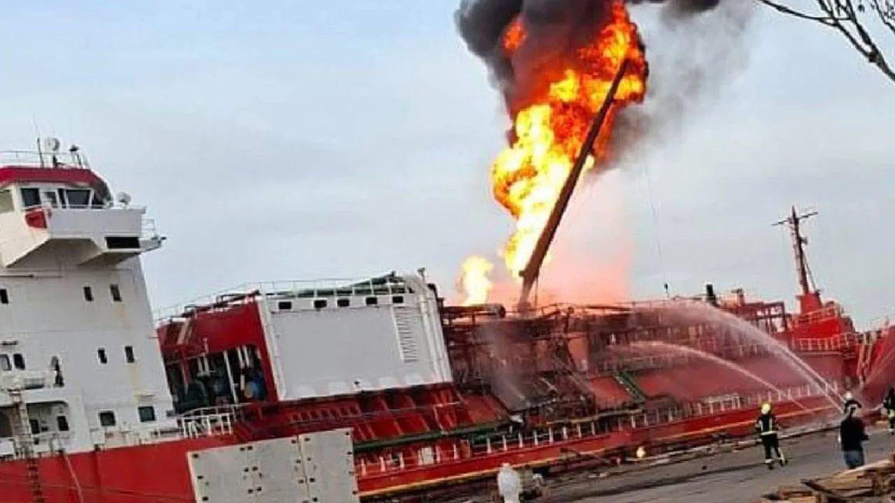 Ukrayna’da LPG yüklüydü