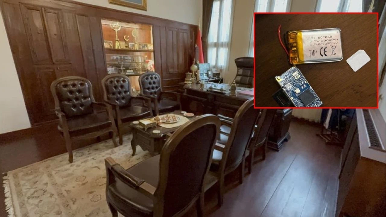 Başkanın makam odasında bulunmuştu