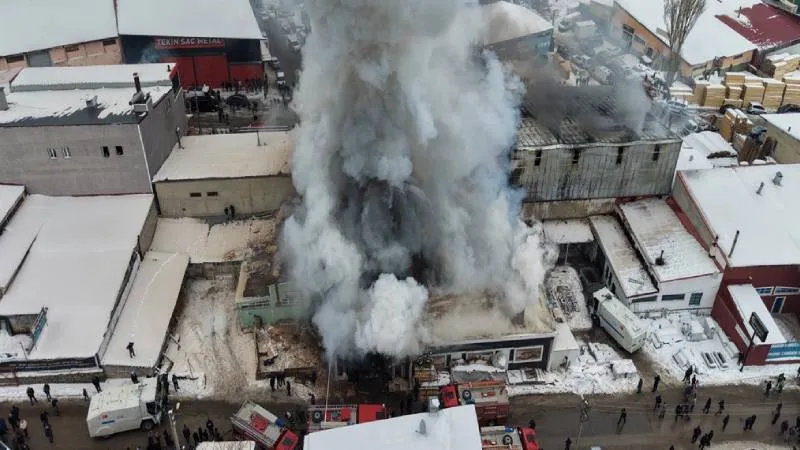Erzurum’da atölyede patlama