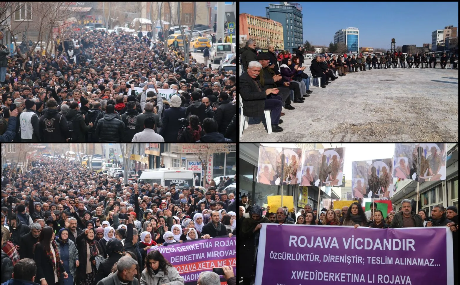 Kuşatma ve saldırılara karşı halk sokakta
