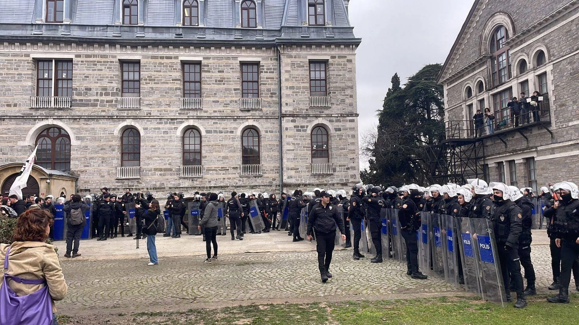 Boğaziçi Üniversitesi öğrencileri eylemde