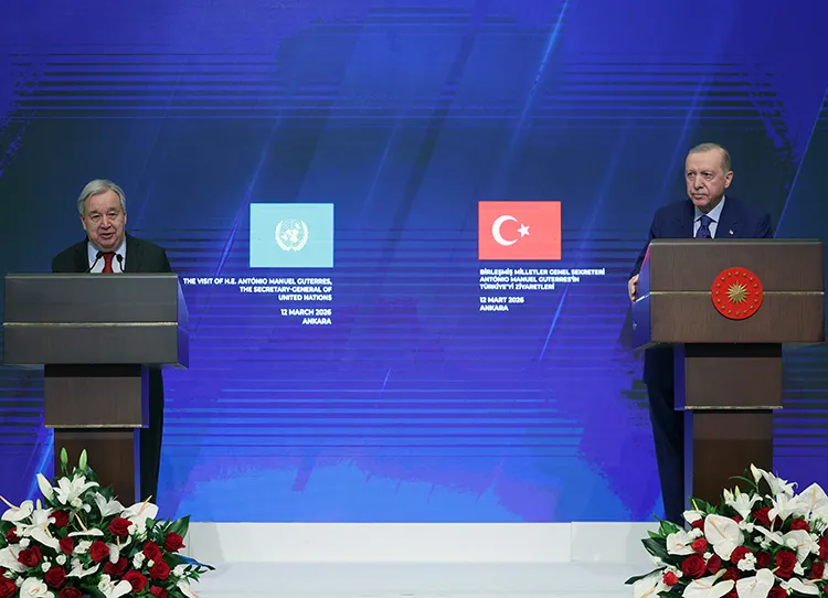 Erdoğan, Guterres’le görüştü