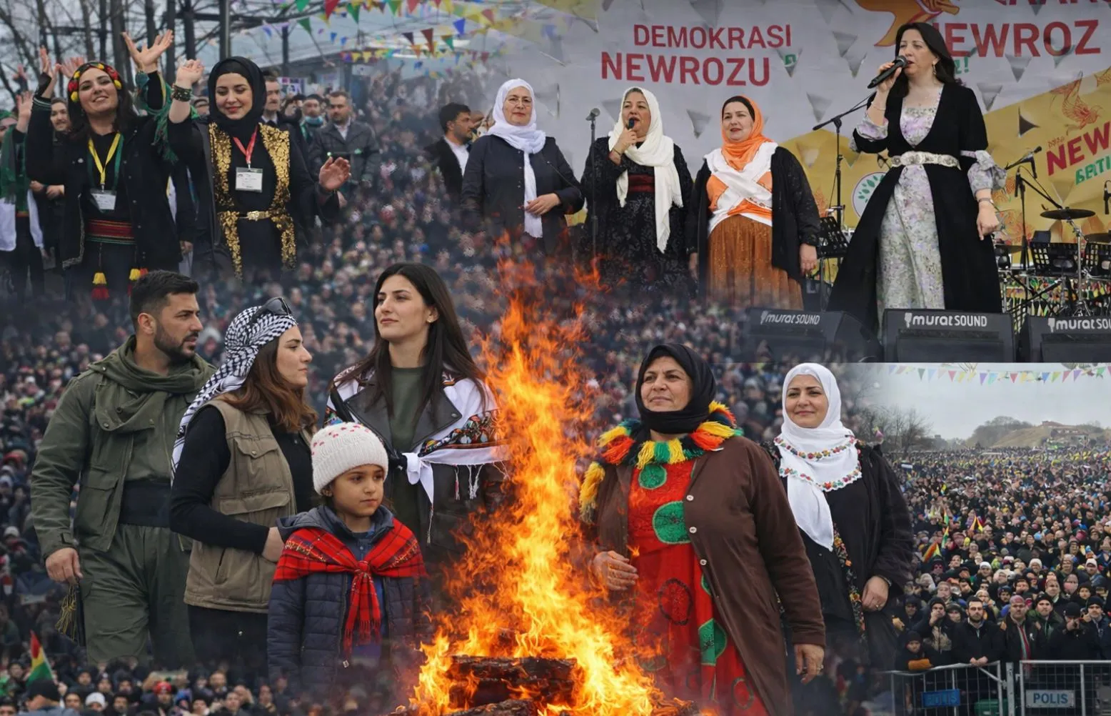 Batman, Cizre, Tatvan, Siirt, Antep, Elazığ ve Mersin’de Newroz coşkusu I
