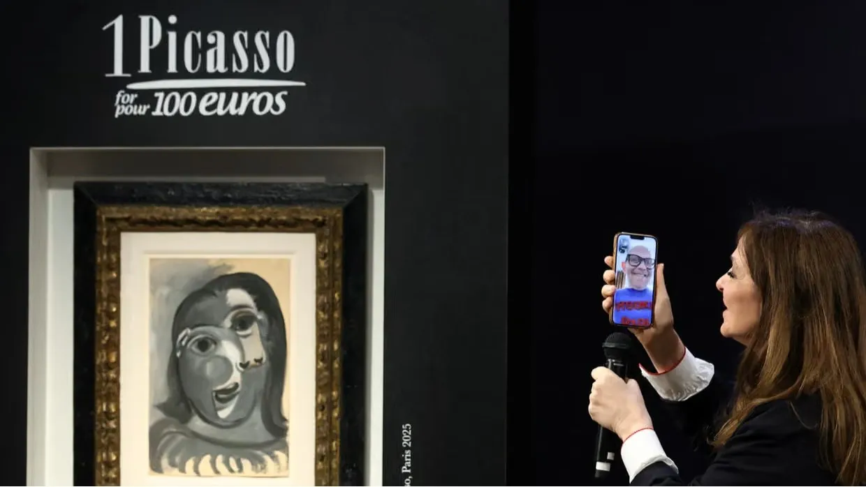 Paris’te Picasso tablosu çekilişi
