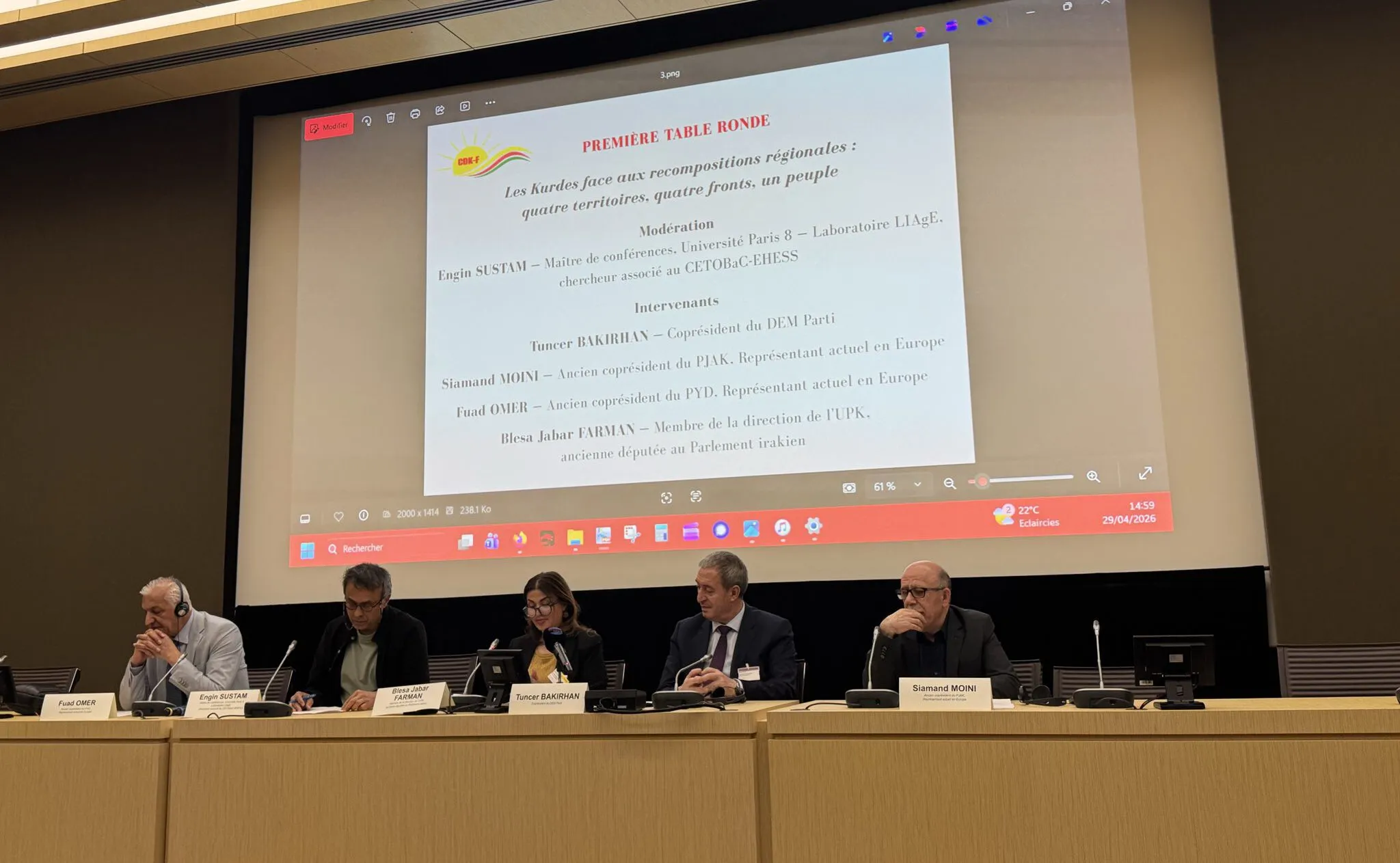Fransa Ulusal Meclisi’nde Kürt konferansı: