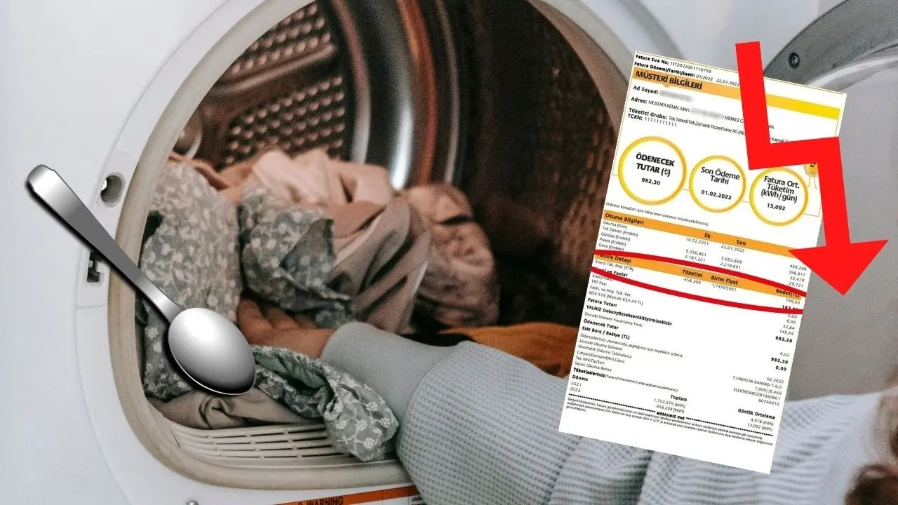Çamaşır makinesine her yıkamada 1 kaşık dolusu ilave edin, elektrik faturanız en az 50 lira düşsün!