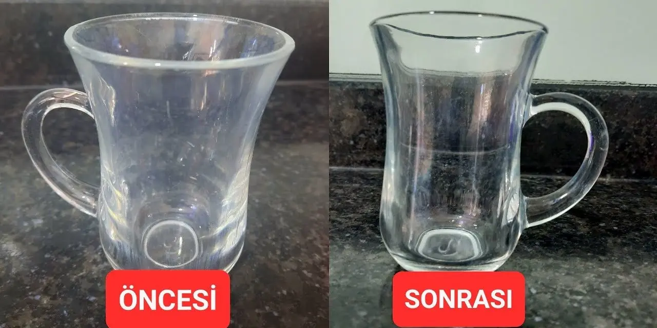 Kireçlenen bardakları sakın atmayın. Bakın nasıl parlatılıyor? İşte o etkili yöntem
