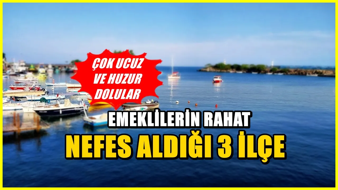Emeklilerin rahat bir nefes aldığı İstanbul’a çok yakın 3 ilçe! Çok sakinler…