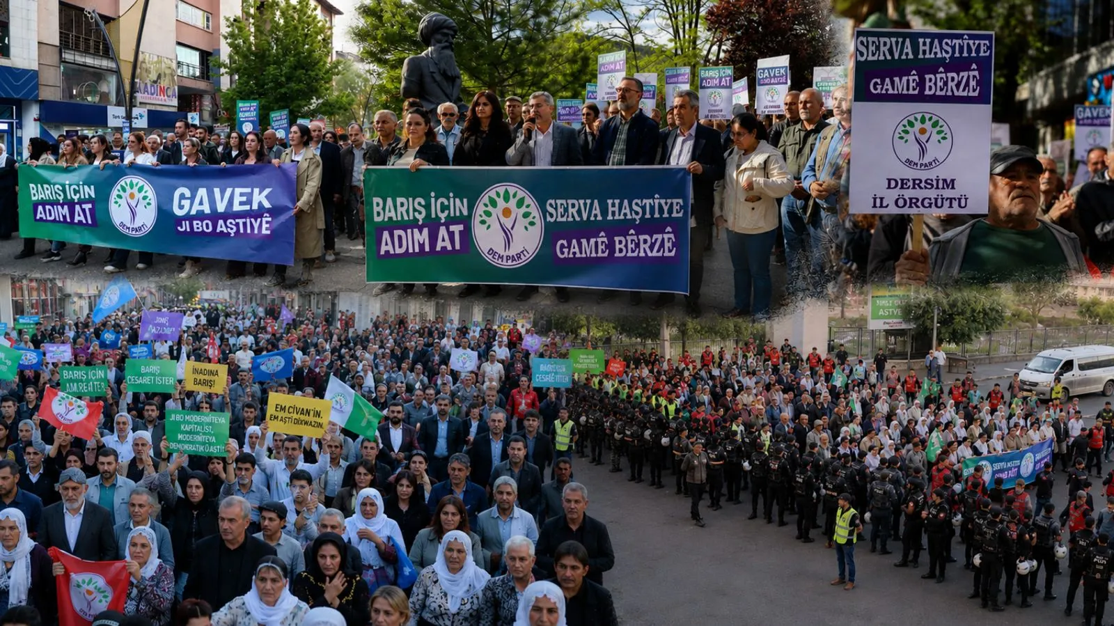 Birçok kentte binler ayakta