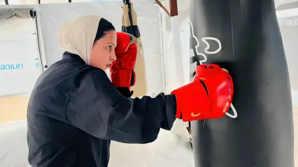 Gazzeli kadınlar boks kulübünü yeniden açtı
