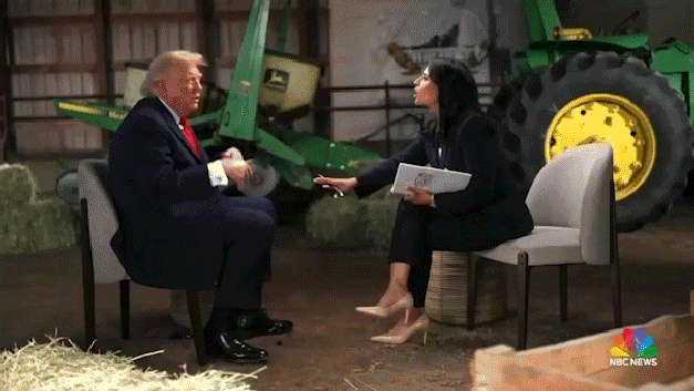 Trump canlı yayında gerildi