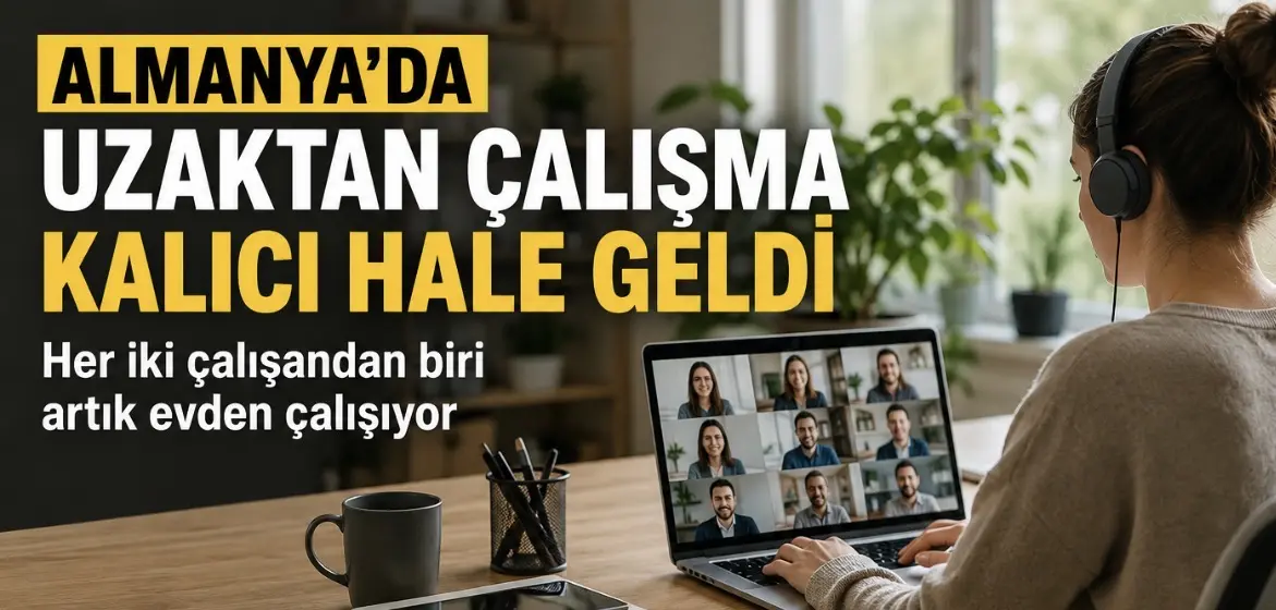 Almanya’da uzaktan çalışma kalıcı hale geldi: Her iki çalışandan biri artık evden çalışıyor