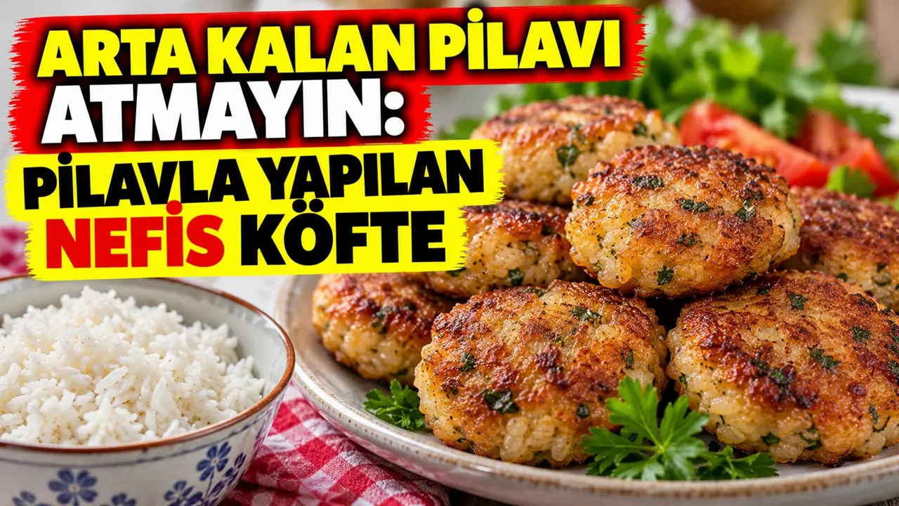 Arta kalan pilavı atmayın: Pilavla yapılan nefis köfte