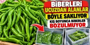 Biberleri kış boyunca taze tutan yöntem: Bozulma çürüme olmuyor