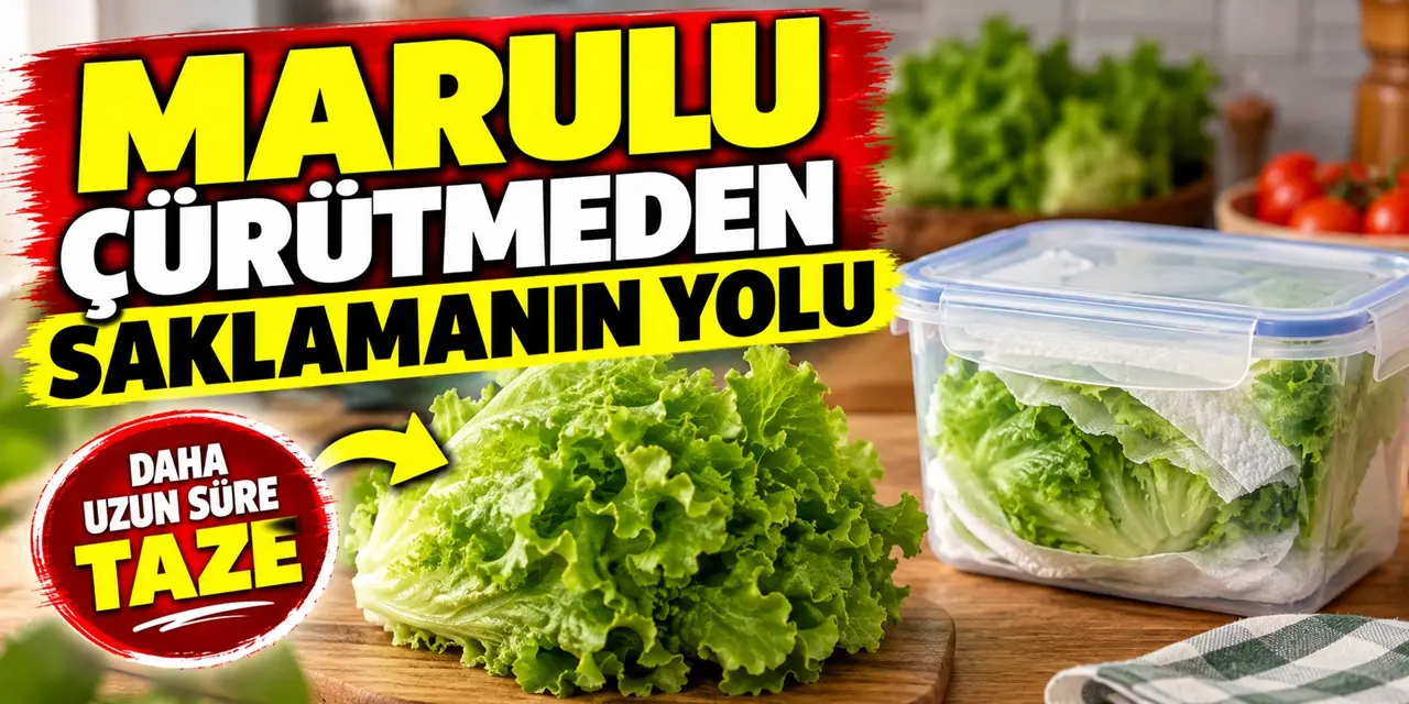 Marul saklarken kâğıt havlu tüyosu: Tazeliğini daha uzun koruyor