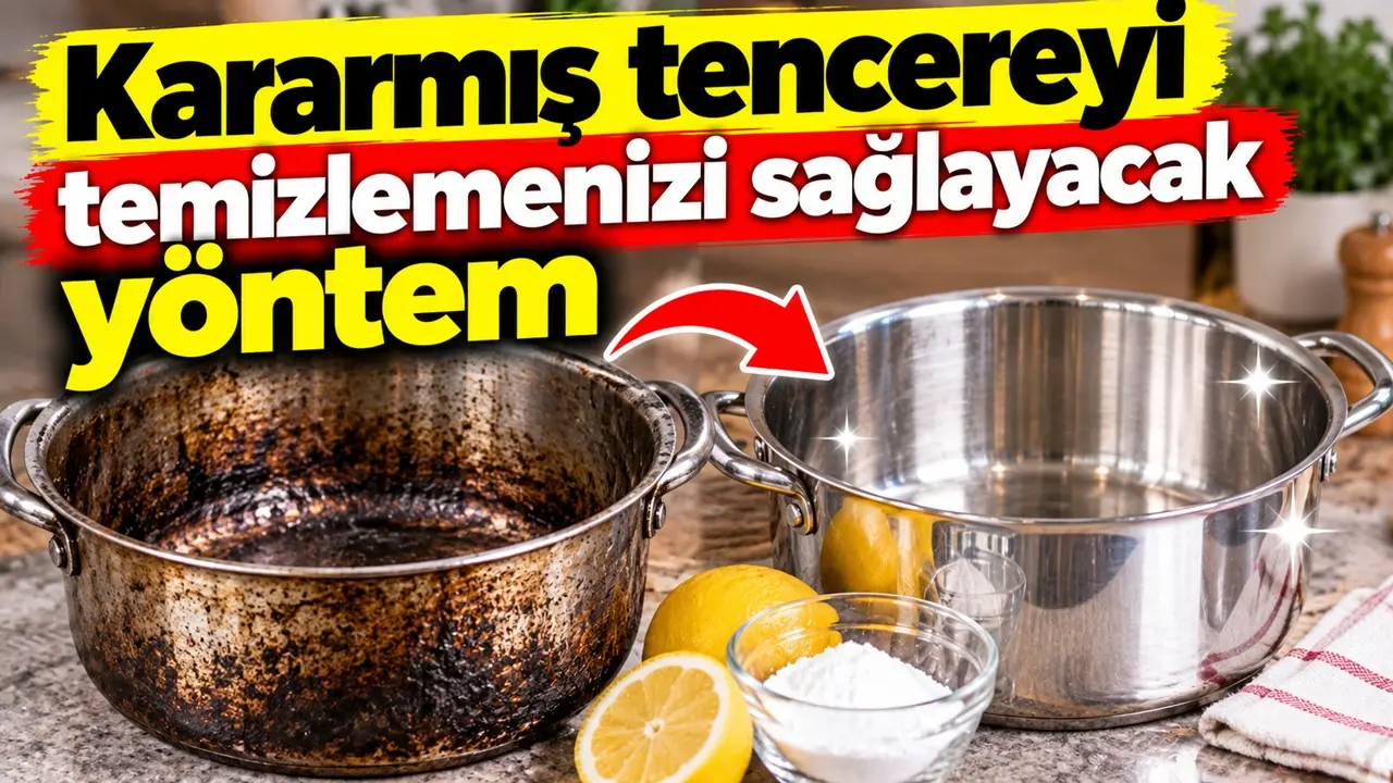 Tencere karardıysa çözümü mutfakta: Eski görünümünden eser kalmıyor