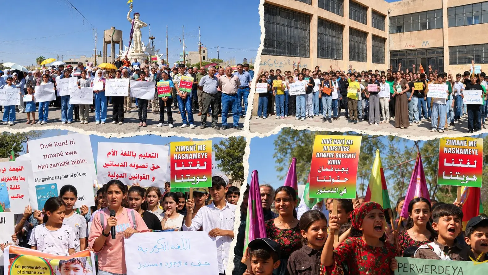 Rojava’nın 8 kentinde protestolar: