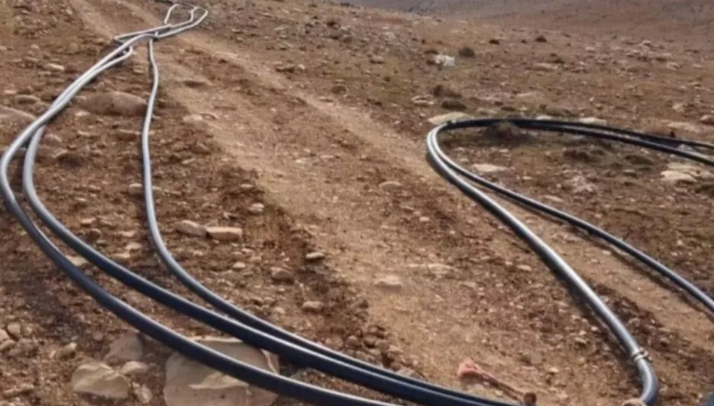 230 metre uzunluğunda boru hattı